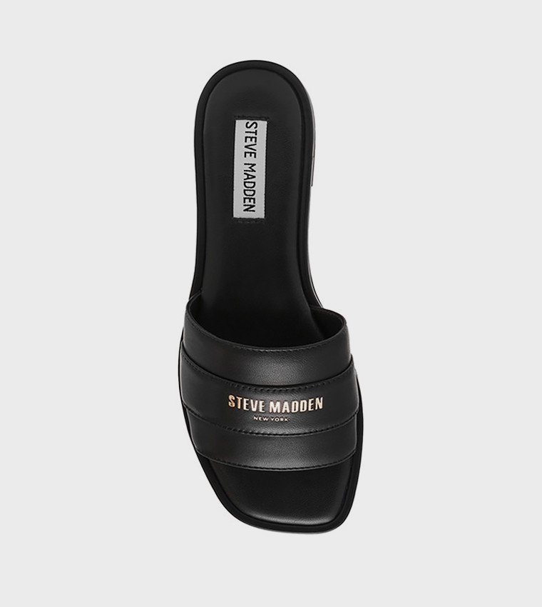 ASHTEN Logo Printed Flat Sandals
