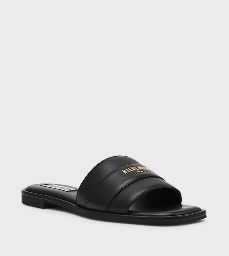 ASHTEN Logo Printed Flat Sandals