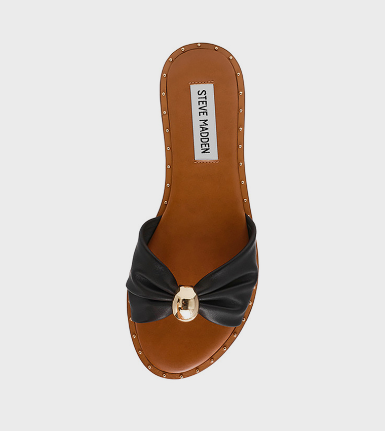 DIPSY-CN Metal Accent Flat Sandals