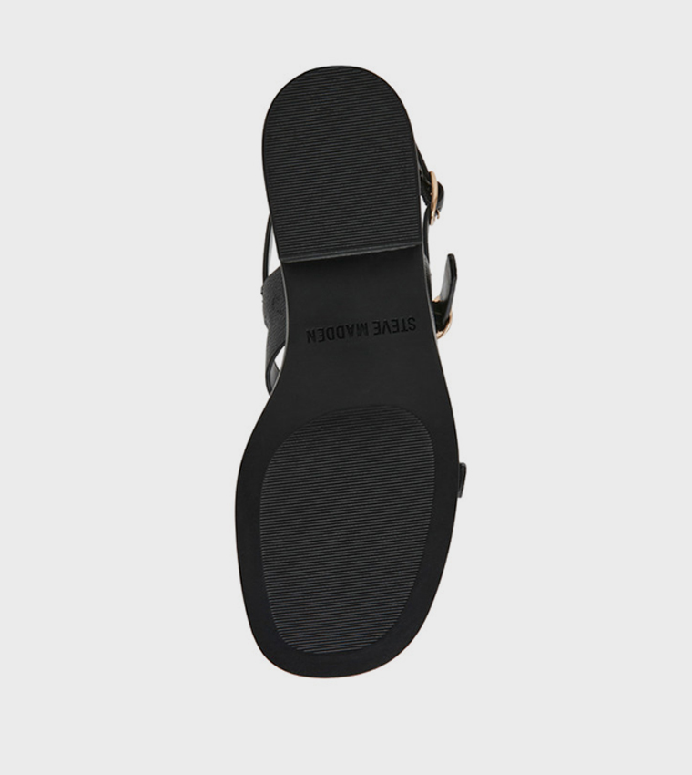 ستيف مادن  الصنادل المسطحة - أسود Flat Sandals