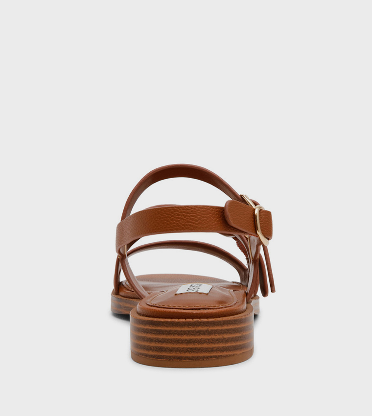 ستيف مادن  الصنادل المسطحة - بني  Flat Sandals