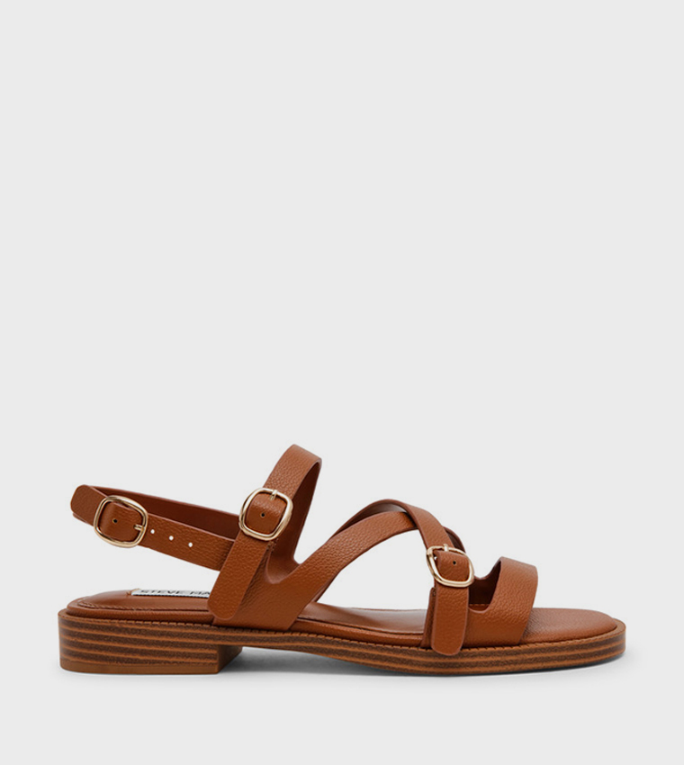 ستيف مادن  الصنادل المسطحة - بني  Flat Sandals