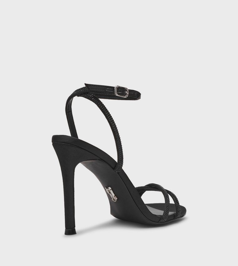 JYPSEY-CNR Embellished Ankle Strap Heel Sandals