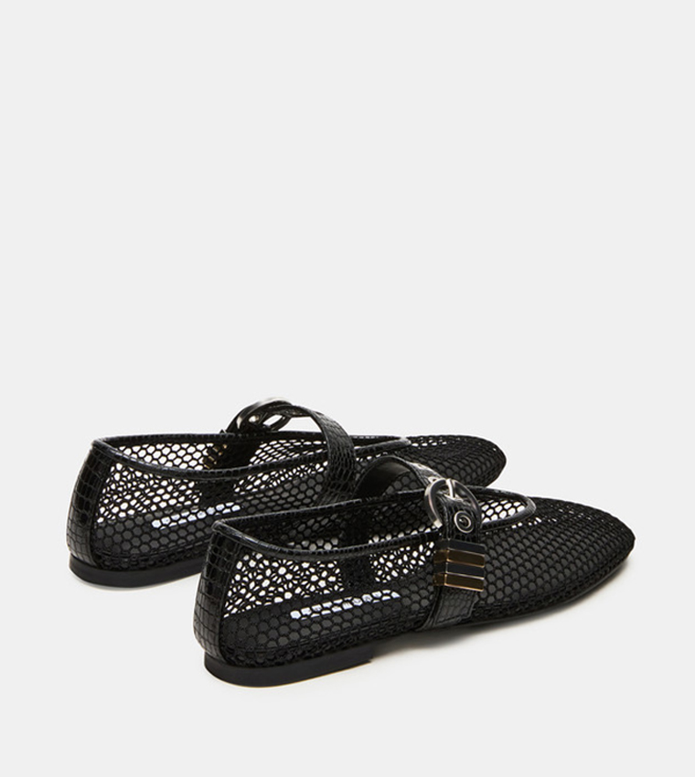 LUCIA Mesh Round Toe Mary Jane Shoes