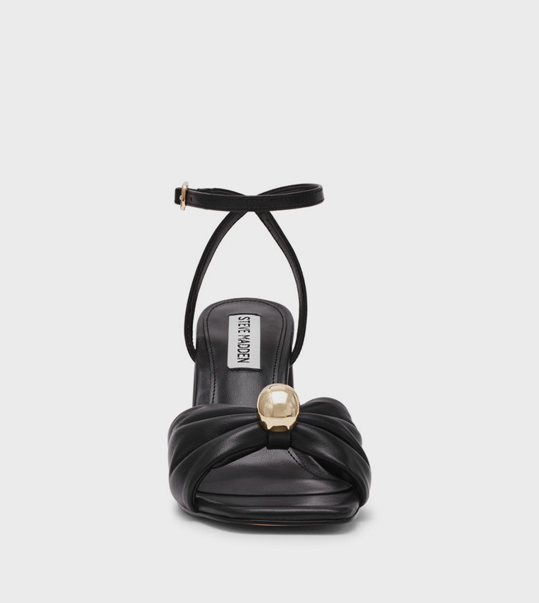 MELADI Ankle Strap Block Heel Sandals