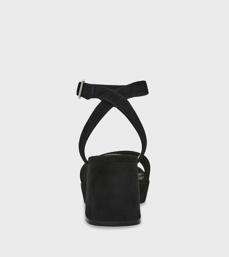 MERCERR Ankle Strap Block Heel Sandals