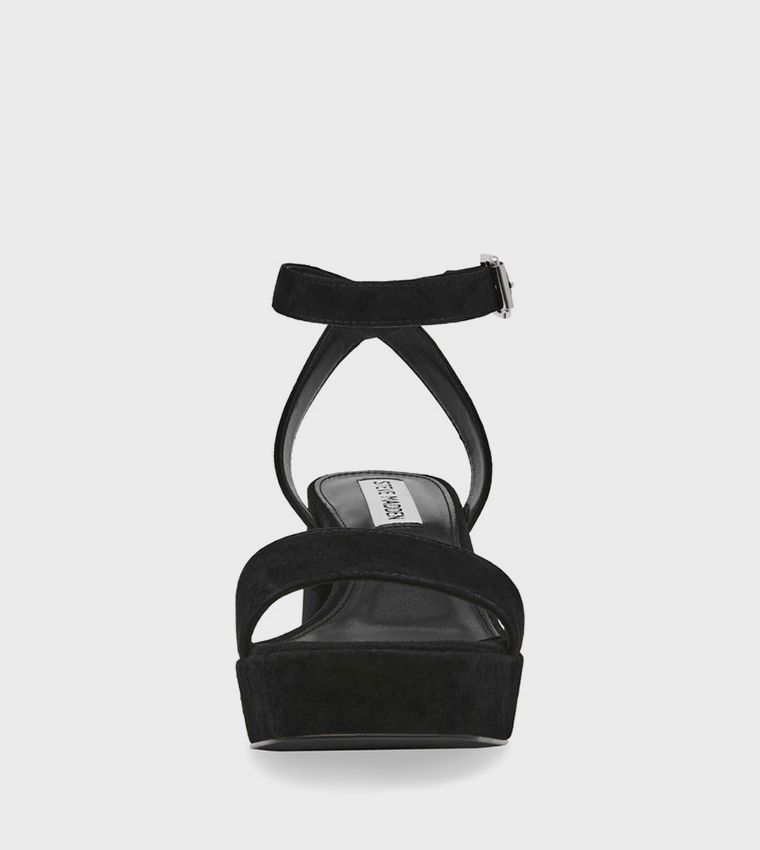 MERCERR Ankle Strap Block Heel Sandals