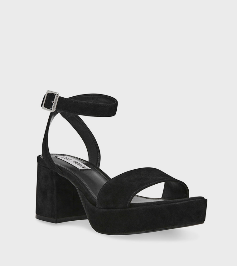 MERCERR Ankle Strap Block Heel Sandals