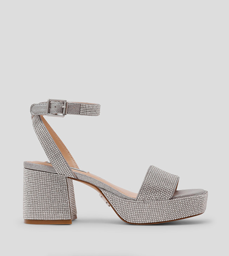 MERCERR-R Embellished Block Heel Sandals