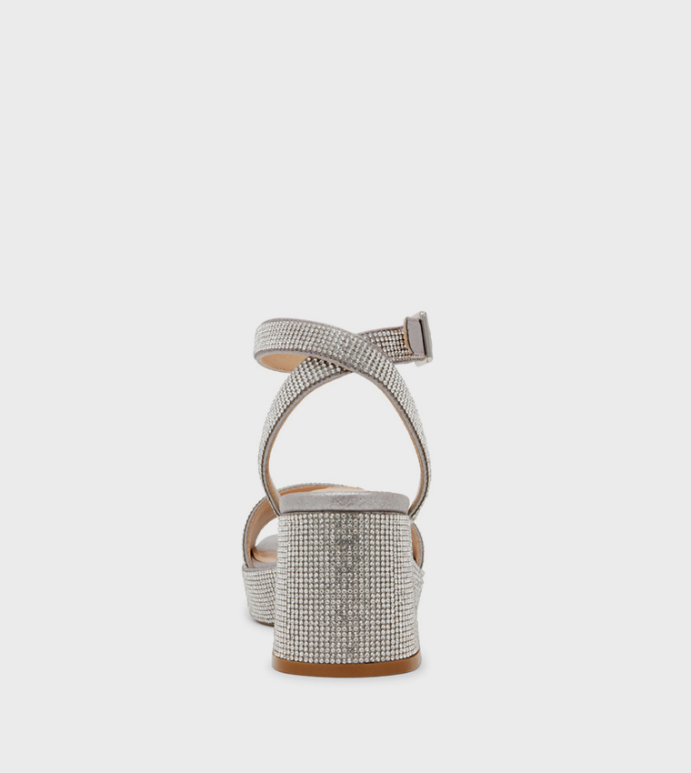 MERCERR-R Embellished Block Heel Sandals