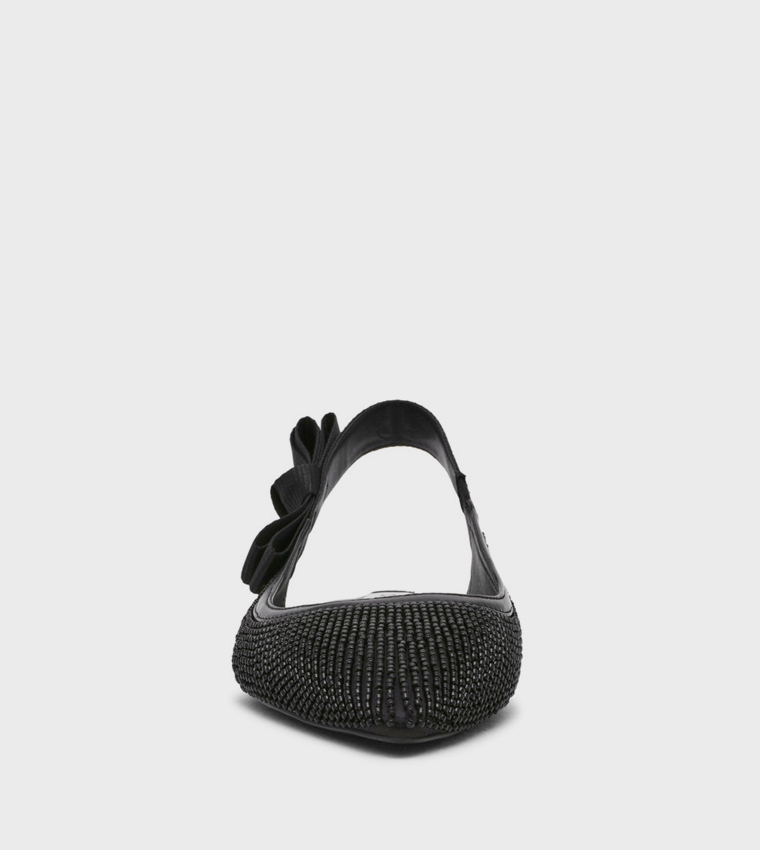 ستيف مادن  الصنادل المسطحة - أسود Flat Sandals