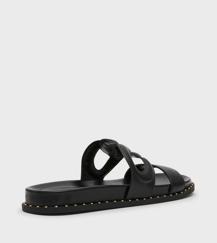 SANDLOT Studded Flat Sandals