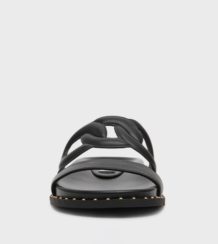 SANDLOT Studded Flat Sandals