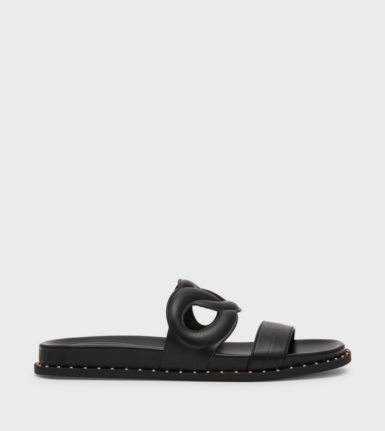 SANDLOT Studded Flat Sandals