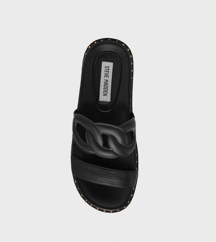SANDLOT Studded Flat Sandals