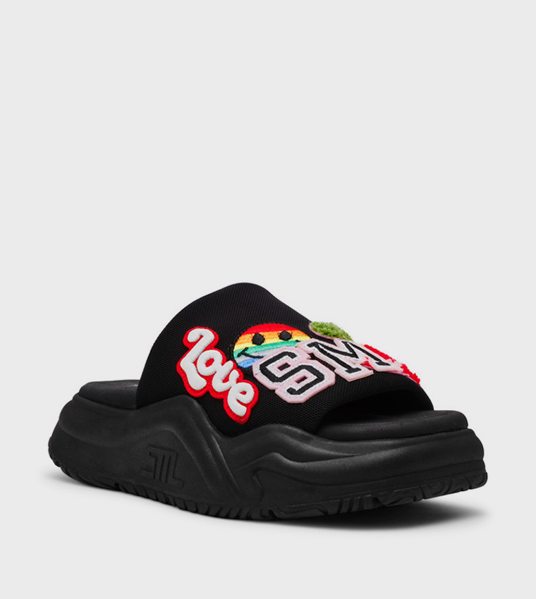 SPANKY-P Embroidered Wedge Sandals