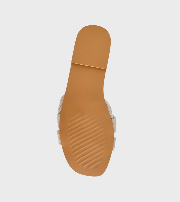 Steve Madden  Flat Sandals - Beige Flat Sandals