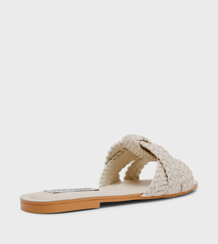 Steve Madden  Flat Sandals - Beige Flat Sandals