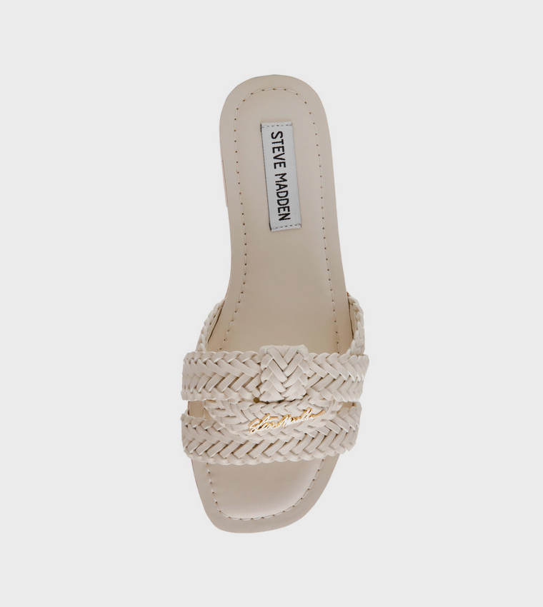 Steve Madden  Flat Sandals - Beige Flat Sandals