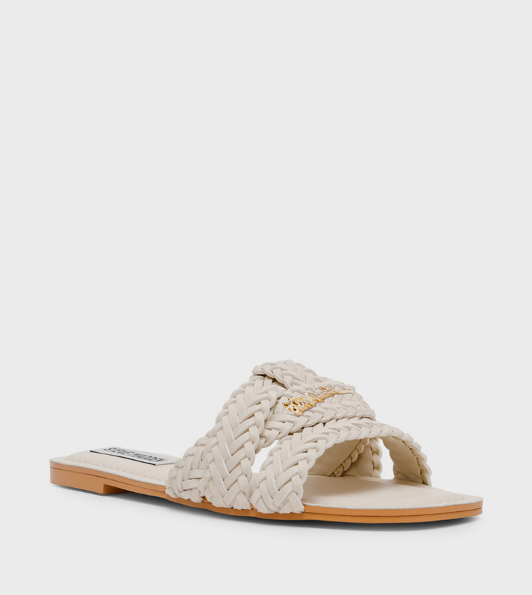 Steve Madden  Flat Sandals - Beige Flat Sandals