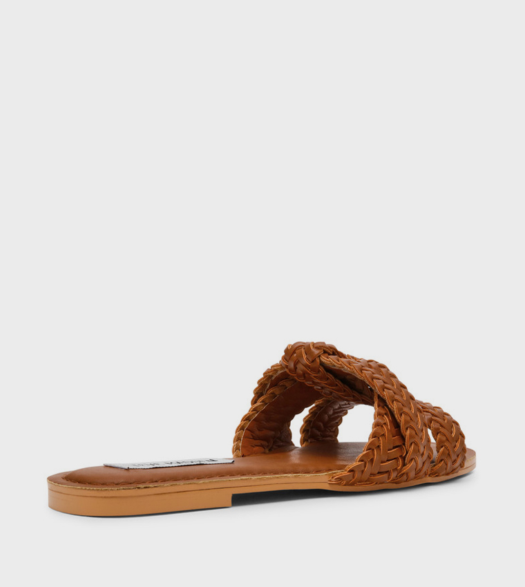 Steve Madden  Flat Sandals - Brown Flat Sandals