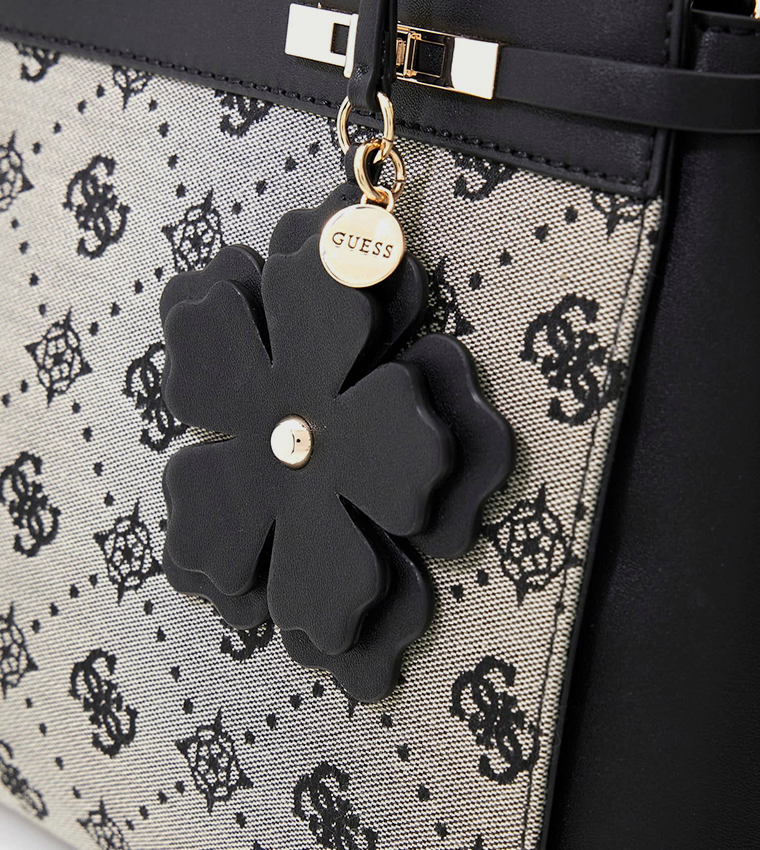MELINDA Logo Patterned Satchel Bag