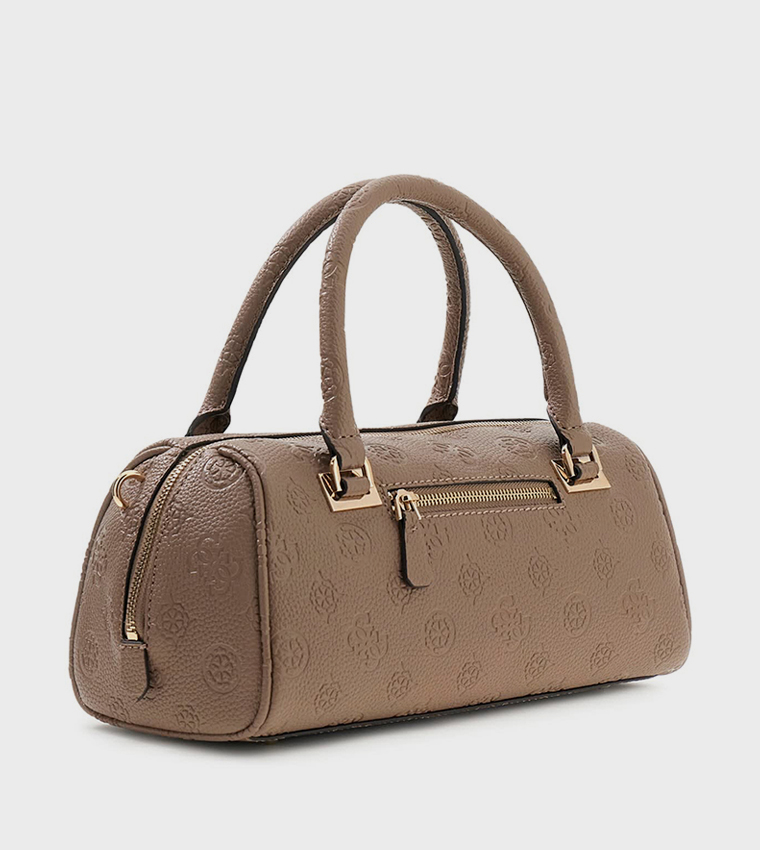 CRESIDIA II Logo Debossed Barrel Bag