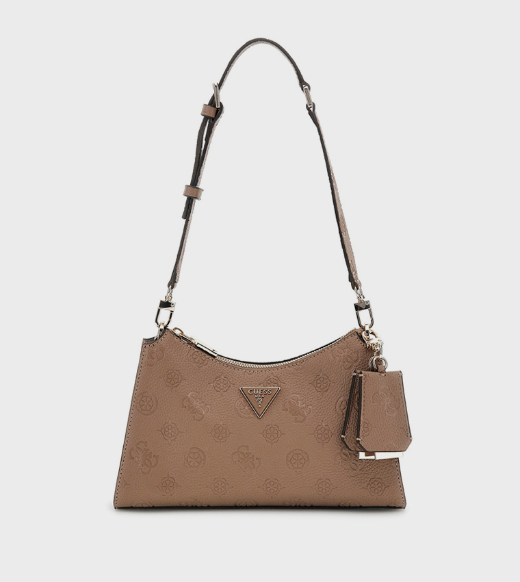CRESIDIA II Logo Debossed Shoulder Bag