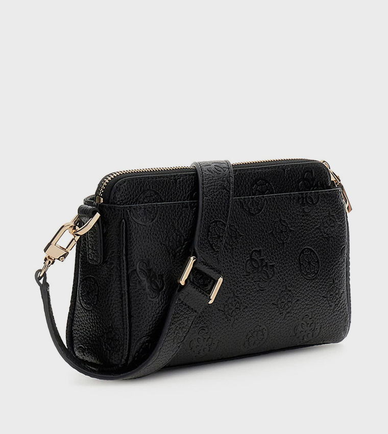 CRESIDIA II Logo Debossed Convertible Crossbody Bag