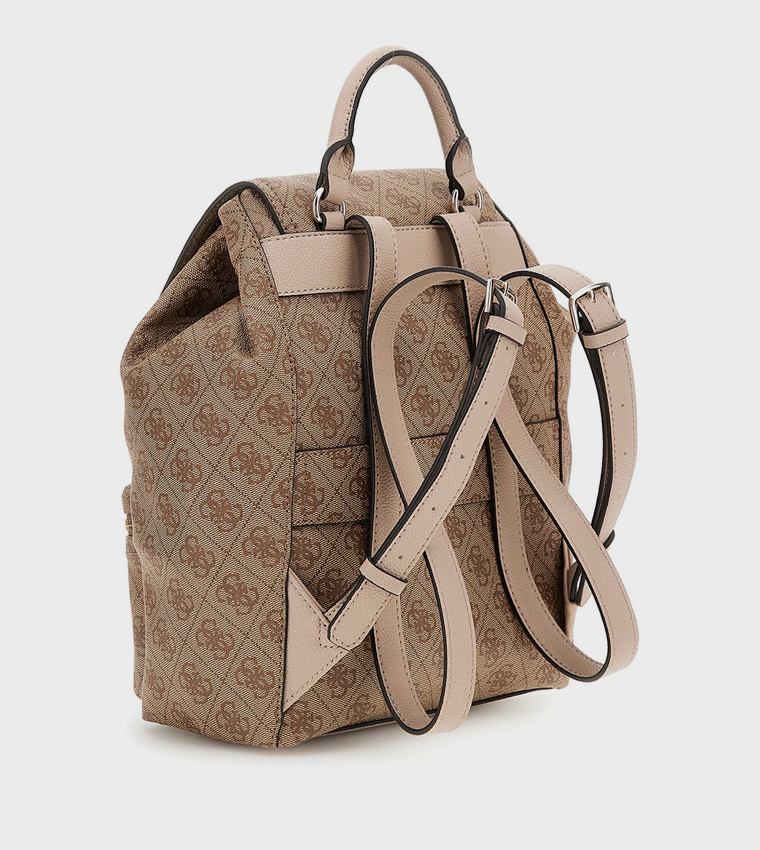 MANHATTAN II Logo Patterned Backpack