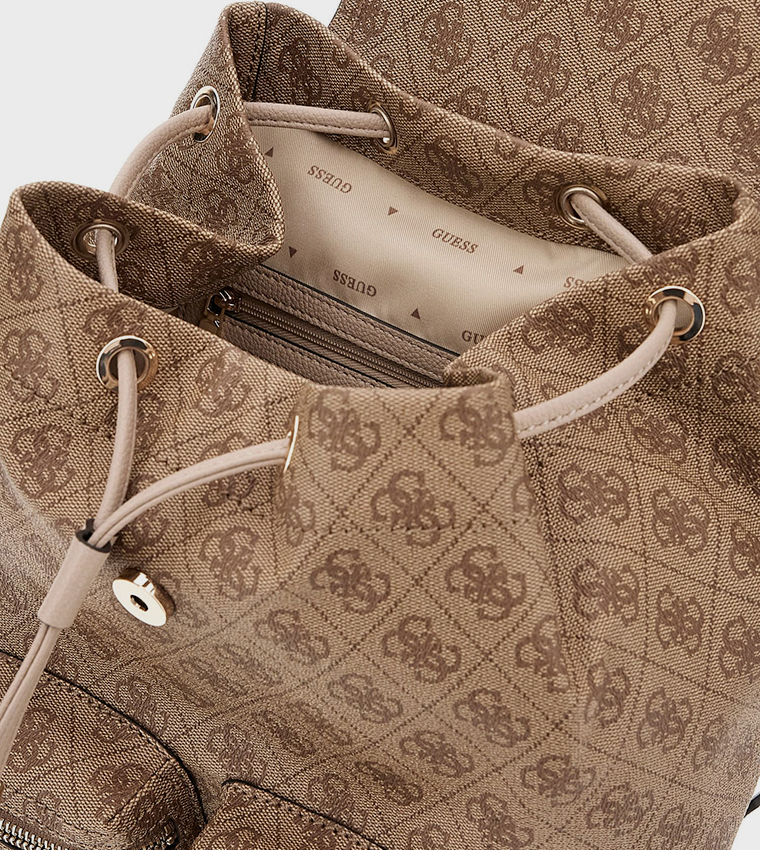 MANHATTAN II Logo Patterned Backpack