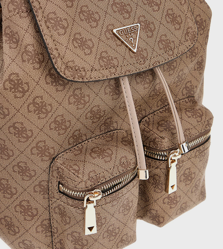 MANHATTAN II Logo Patterned Backpack