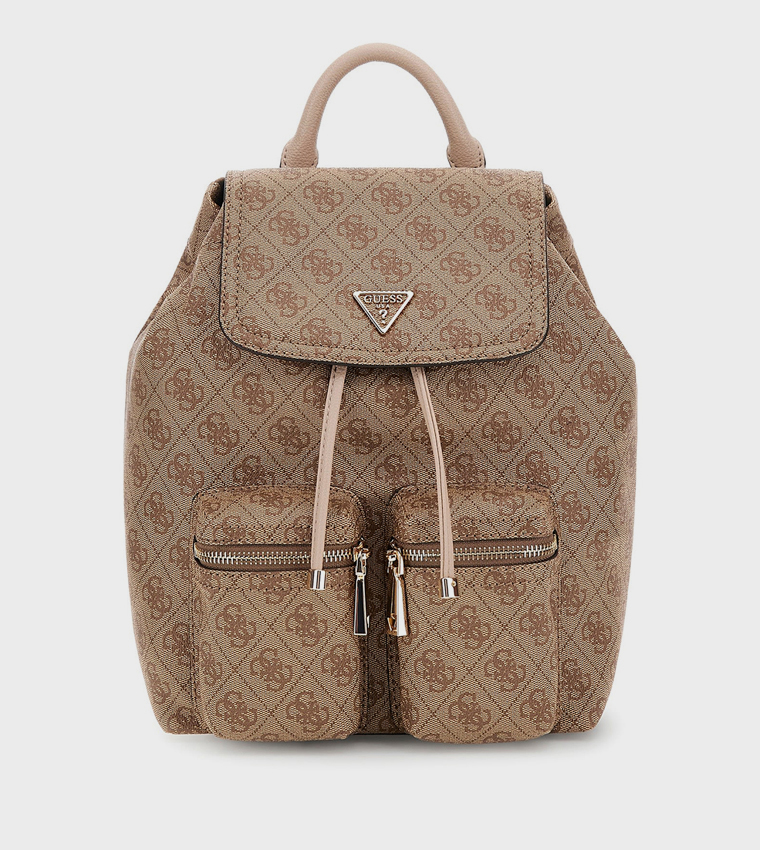 MANHATTAN II Logo Patterned Backpack