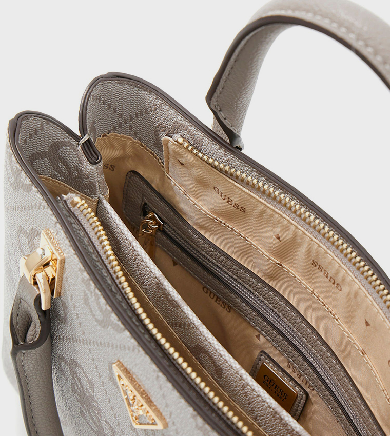 NOELLE II Logo Patterned Mini Satchel Bag