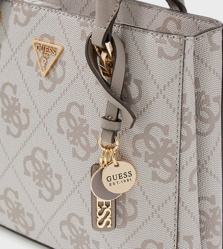 NOELLE II Logo Patterned Mini Satchel Bag