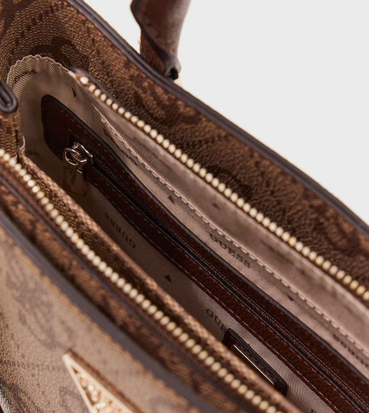 NOELLE II Logo Patterned Mini Satchel Bag