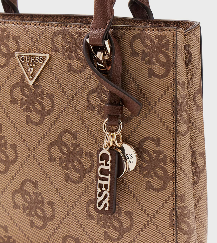 NOELLE II Logo Patterned Mini Satchel Bag