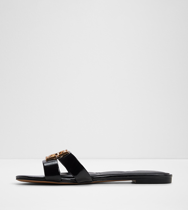 Aldo  Flat Sandals - Black Flat Sandals