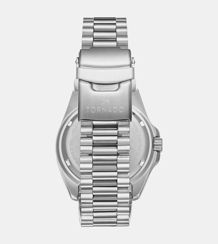 Green Dial Stainless Steel Watch