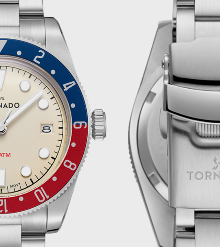 Lumina Date Ivory Dial Analog Watch