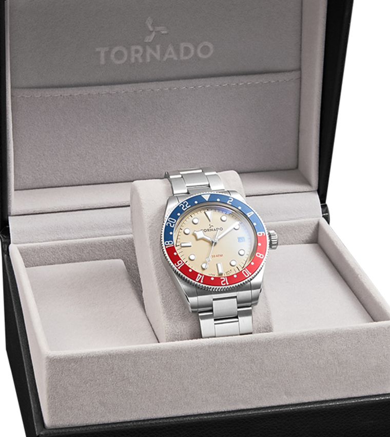 Lumina Date Ivory Dial Analog Watch