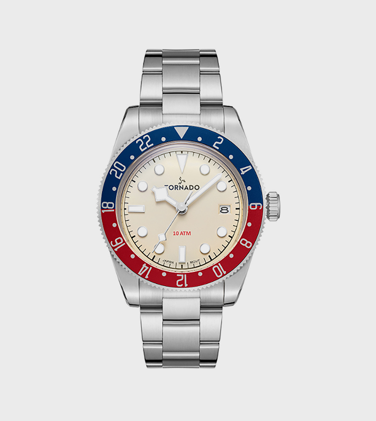 Lumina Date Ivory Dial Analog Watch