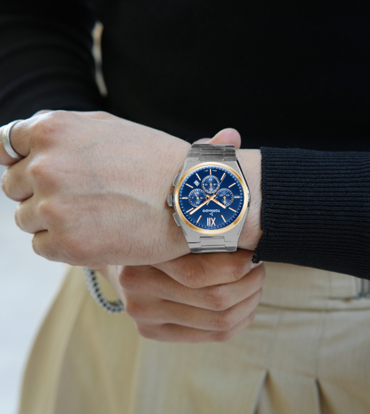 Aurora Nova Blue Dial Chronograph Watch
