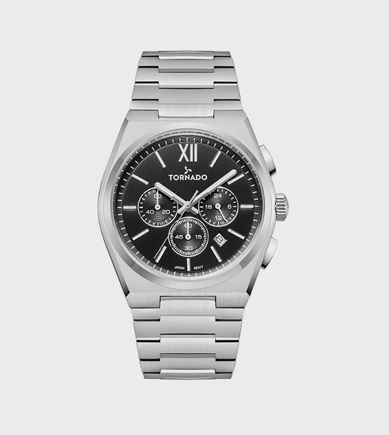 Aurora Nova Black Dial Chronograph Watch