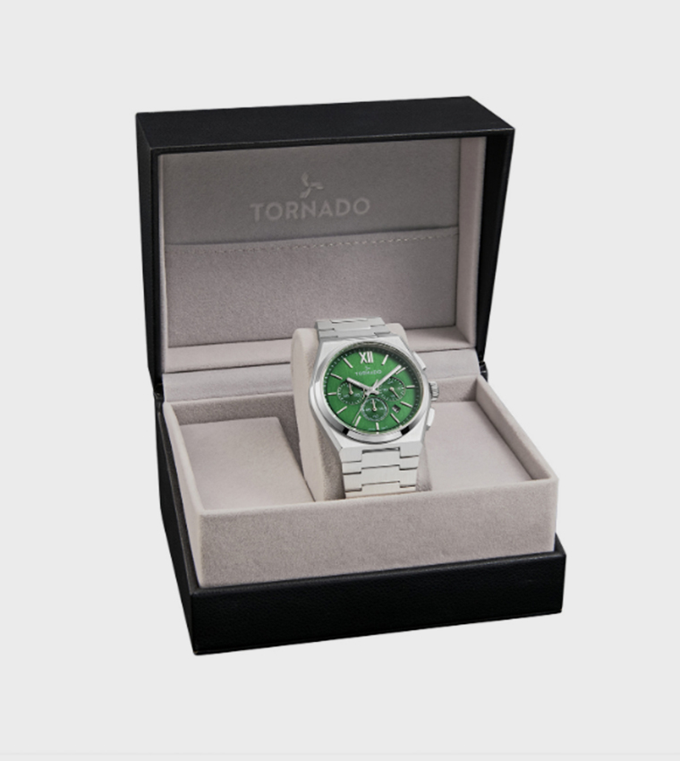 Aurora Nova Green Dial Chronograph Watch