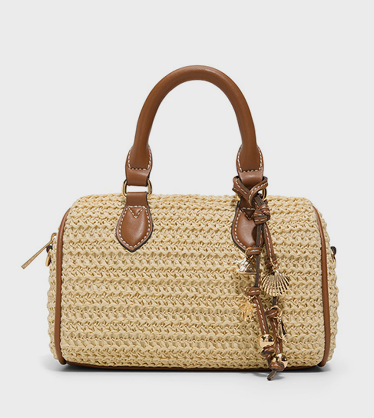 TANAA Raffia Satchel Bag