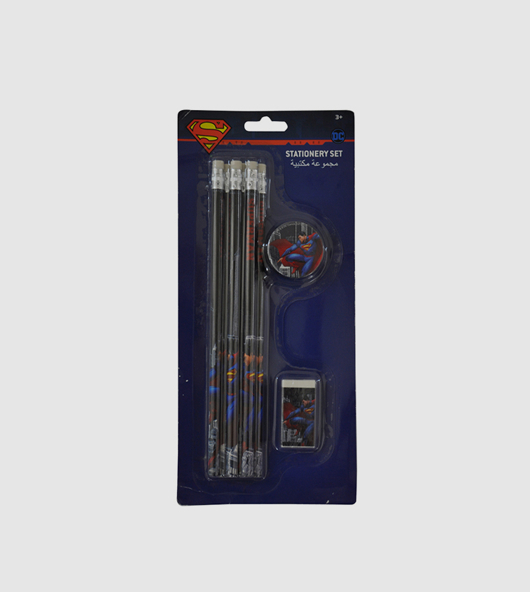 Superman Pencil Set 8Pcs