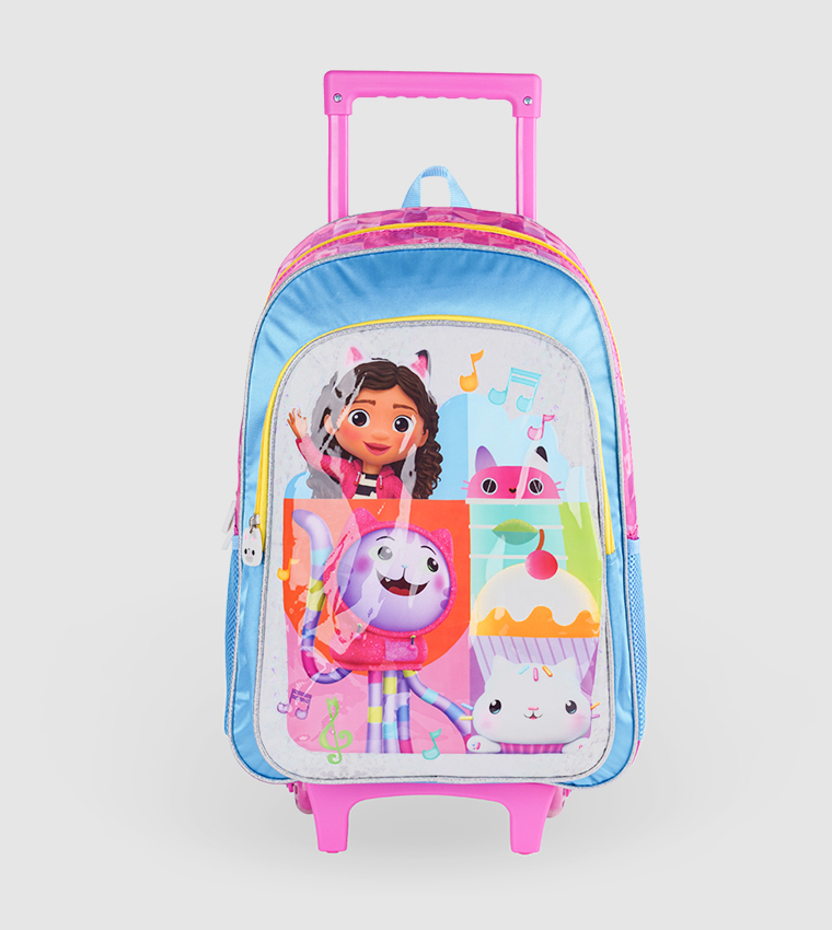 Dreamworks Gabby's Doll House Friends and Music Trolley Backpack Set