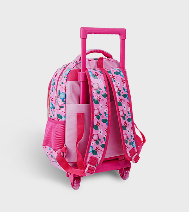 حقيبة ظهر بعجلات بطبعة أميرات ديزني 16 إنش