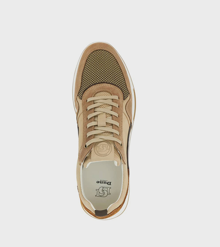 Buy Dune London TEAL Mesh Lace Up Sneakers In Brown | 6thstreet Qatar